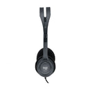 LOGITECH H111 Microfone de fone de ouvido estéreo com conector de 3,5 mm, cinza, 981-000612