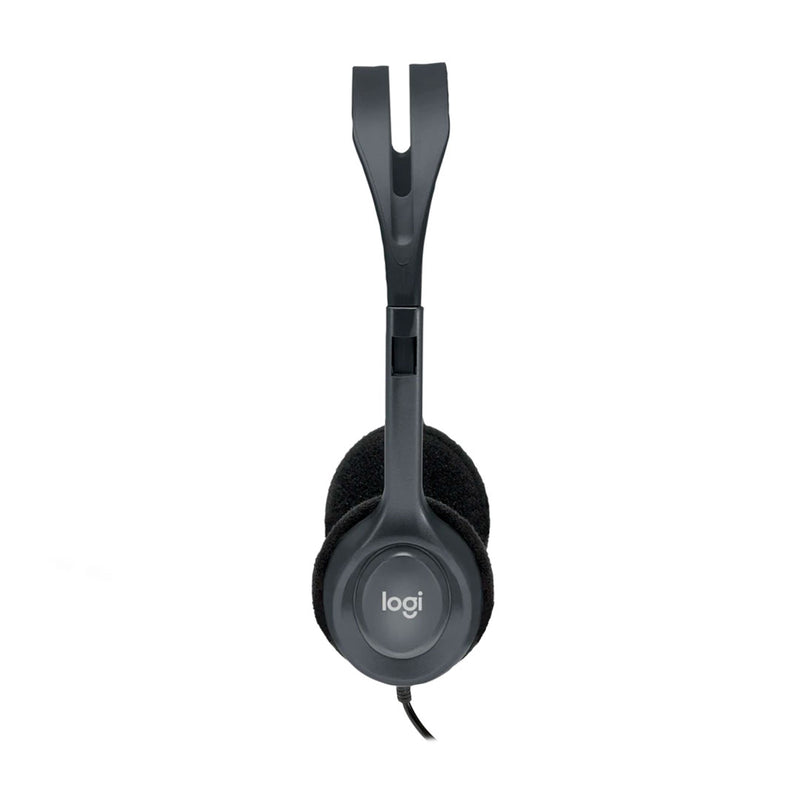 LOGITECH H111 Auricular estéreo micrófono conector 3.5MM, Gris, 981-000612