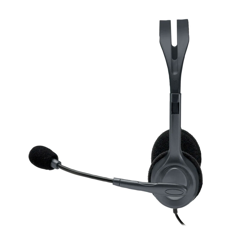 LOGITECH H111 Auricular estéreo micrófono conector 3.5MM, Gris, 981-000612