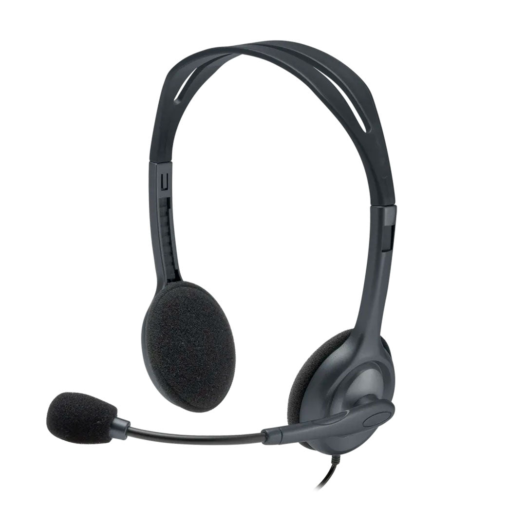 LOGITECH H111 Audífono estéreo con micrófono color Gris 981-000612