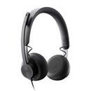 LOGITECH B2B ZONE WIRED Audífono estéreo con micrófono USB/USB-C, Negro, 981-000876
