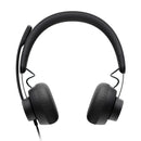 LOGITECH B2B ZONE WIRED Audífono estéreo con micrófono USB/USB-C, Negro, 981-000876