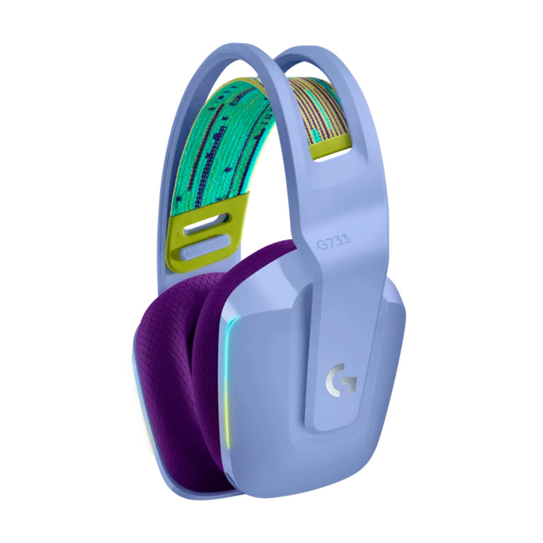 LOGITECH G733 Audífonos inalámbrico gamer RGB con micrófono LIGHTSPEED, Lila, 981-000889