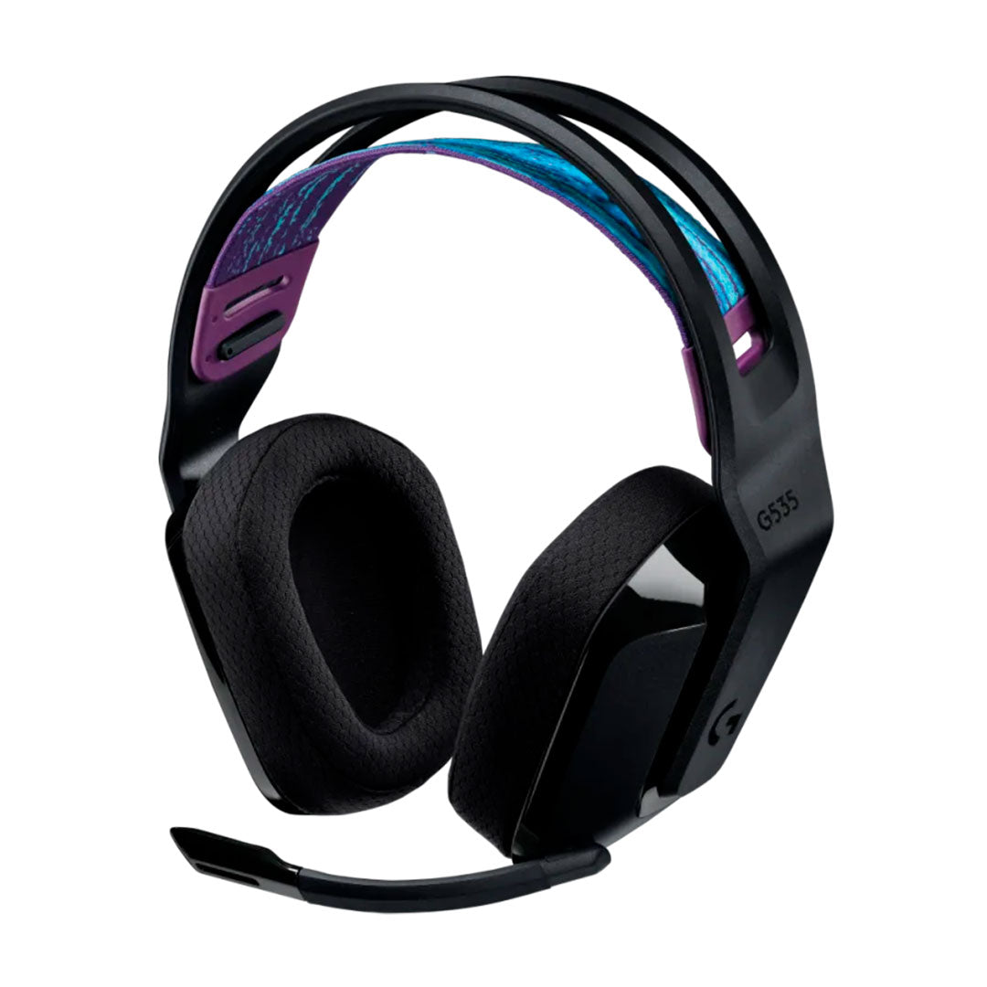 LOGITECH G535 Audífonos inalámbricos gamer con micrófono, Negro, 981-000971