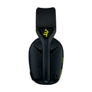 LOGITECH G435 Audífonos inalámbricos gamer con micrófono LIGHTSPEED, Negro y Amarillo, 981-001049