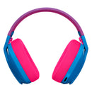 LOGITECH G435 Audífonos inalámbricos gamer con micrófono LIGHTSPEED, Azul y Futsia, 981-001061