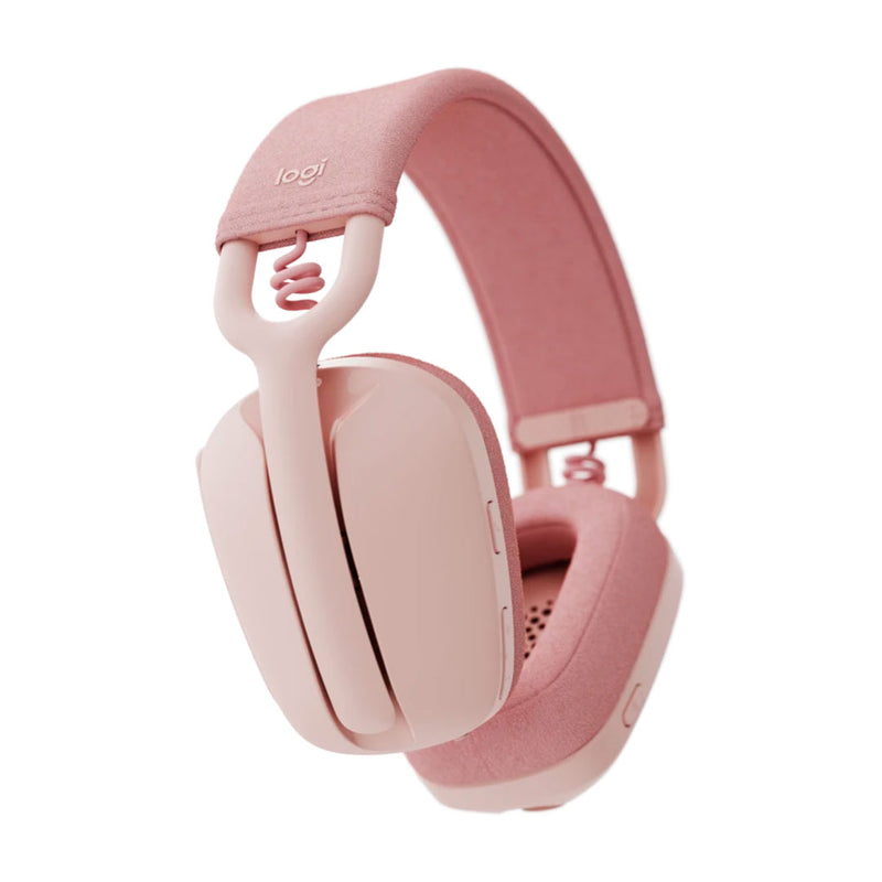 LOGITECH ZONE VIBE 100 Audífonos inalámbricos ligeros con micrófono, Rosa, 981-001223