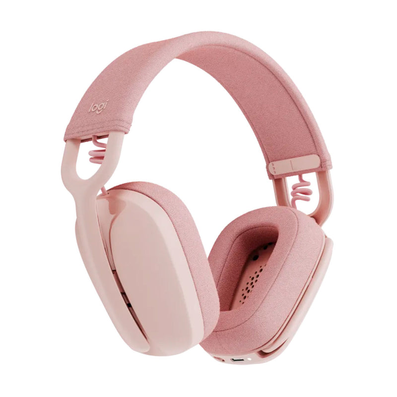 LOGITECH ZONE VIBE 100 Audífonos inalámbricos ligeros con micrófono, Rosa, 981-001223