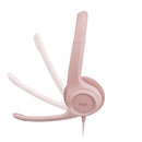 LOGITECH H390 Audífonos USB con micrófono, Rosa, 981-001280
