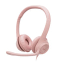 LOGITECH H390 Audífonos USB con micrófono, Rosa, 981-001280