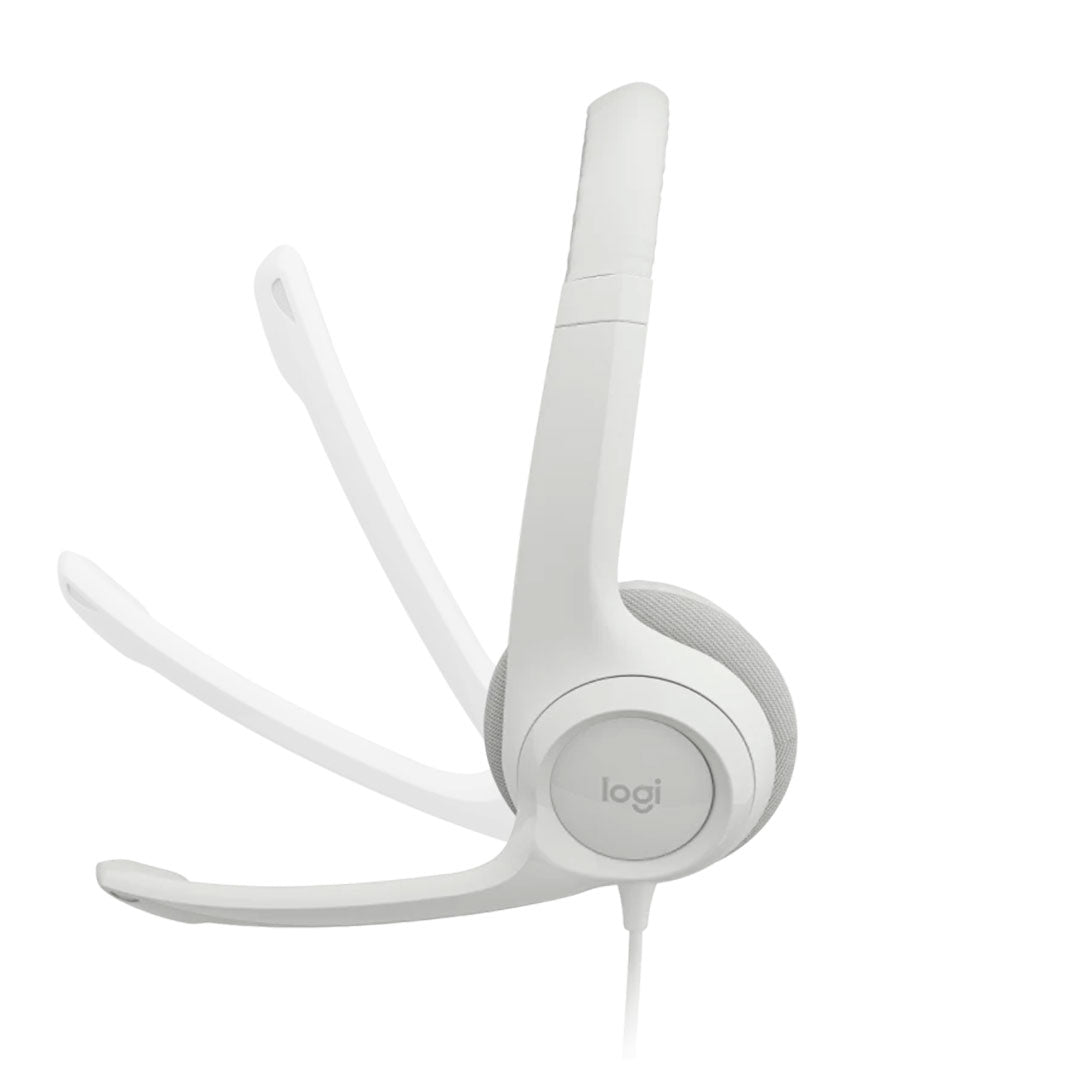 LOGITECH H390 Audífonos USB con micrófono, Blanco, 981-001285