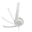 LOGITECH H390 Audífonos USB con micrófono, Blanco, 981-001285