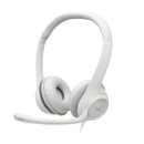 LOGITECH H390 Audífonos USB con micrófono, Blanco, 981-001285