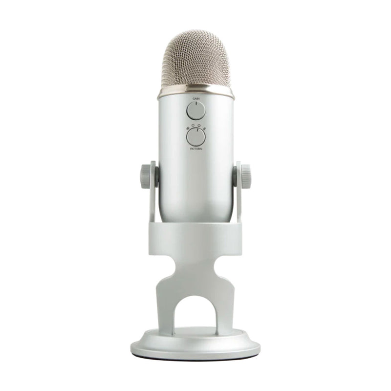 LOGITECH BLUE YETI Micrófono premium USB streaming con Blue VO!CE, Plateado, 988-000506