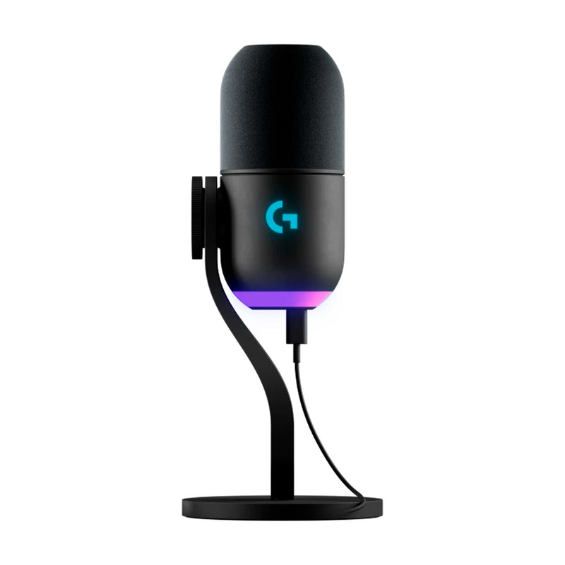 LOGITECH YETI GX Micrófono Negro USB, GAMING, RGB LIGHTSYNC, 988-000568