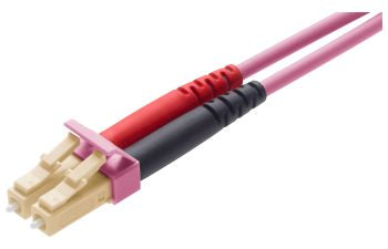 MMC JLCLC10DMUL50OM4, Patch cord de Fibra Optica LC-LC x 10m,  Duplex OM4 LSZH Multimodo