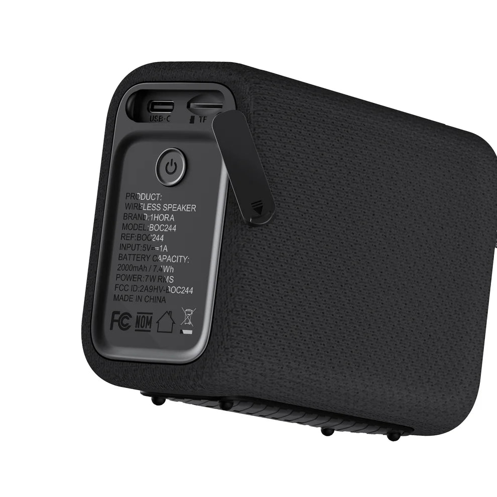 1HORA BOC244-B Parlante Bluetooth Portátil 7W