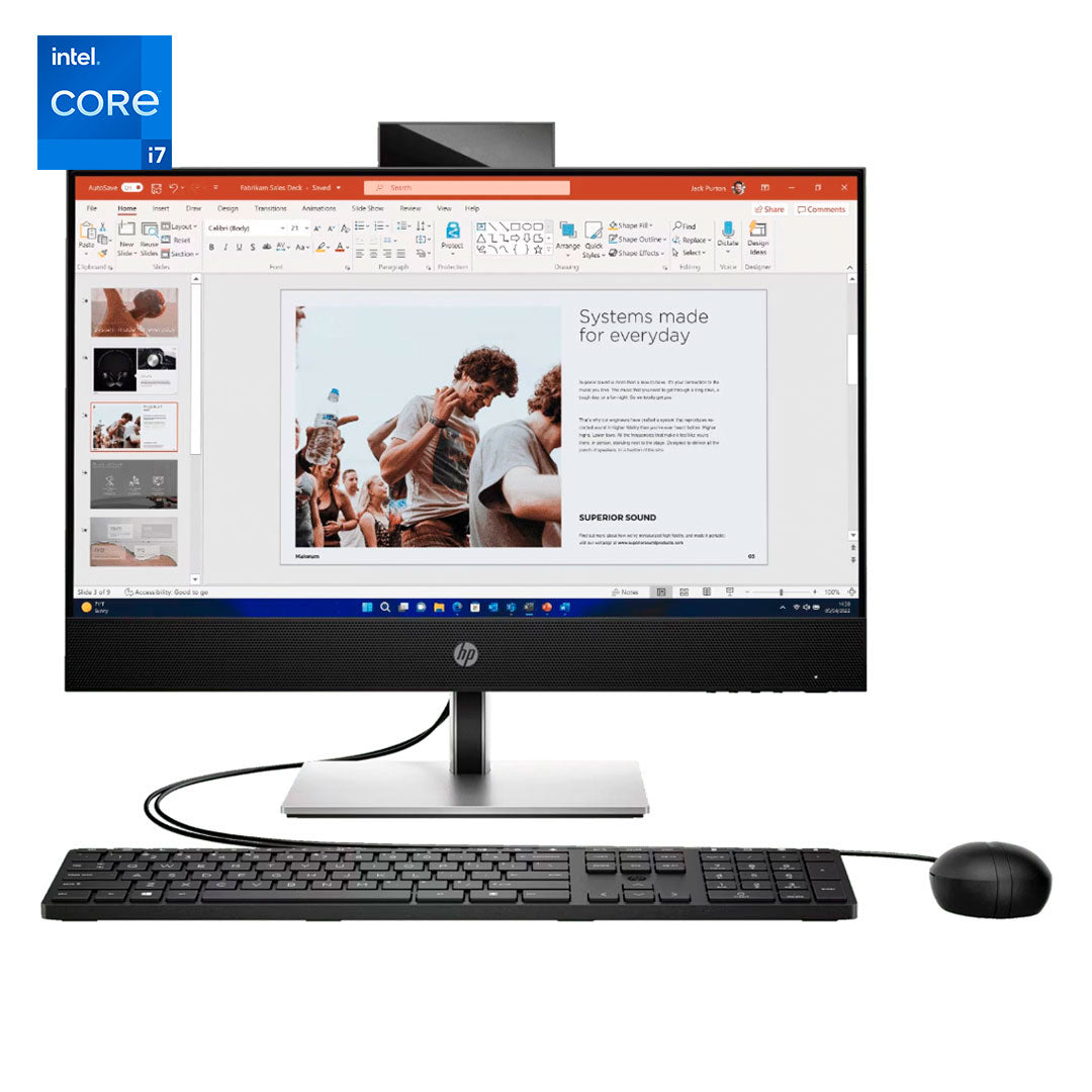 HP A02DMLA#ABM HP ProOne 440 G9  All-in-One 23.8" LCD FHD WLED Core i7-14700 2.1/5.4GHz 16GB DDR5-4800 