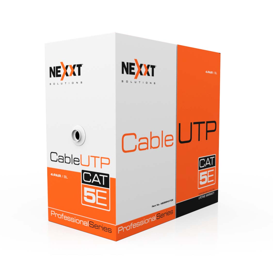 NEXXT SOLUTIONS AB355NXT02 Cable en Bobina Cat5E U/UTP CM 24AWG 1000ft/305m Azul