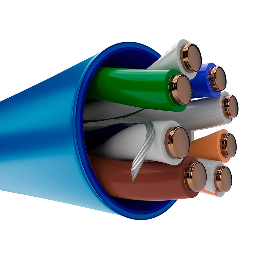 NEXXT SOLUTIONS AB355NXT02 Cable en Bobina Cat5E U/UTP CM 24AWG 1000ft/305m Azul