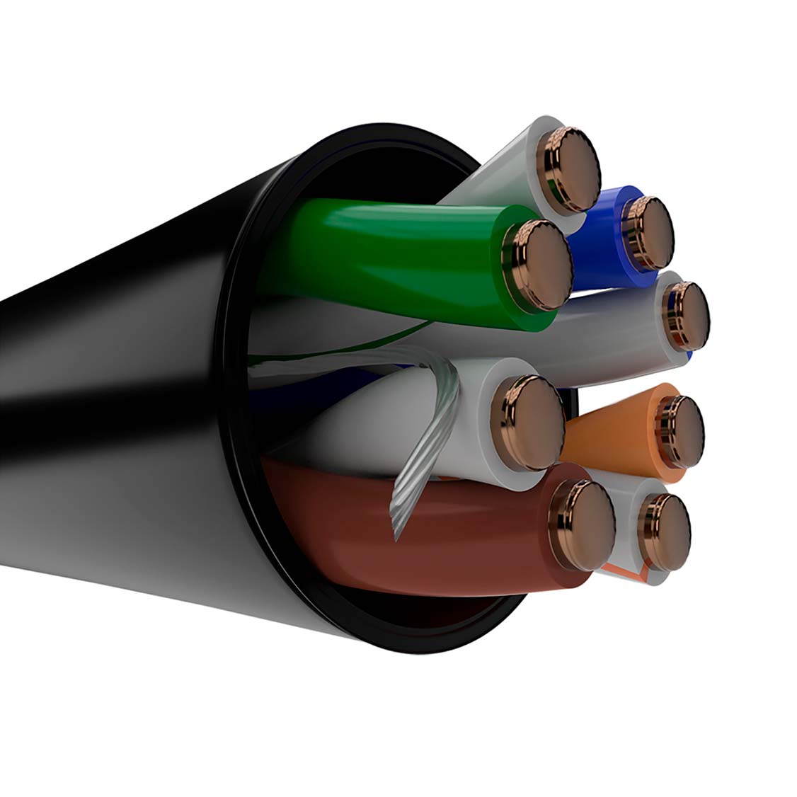 NEXXT SOLUTIONS AB355NXT07 Cable en Bobina Cat5E U/UTP CMX 24AWG Negro