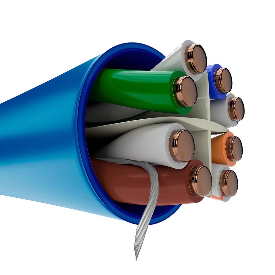 NEXXT SOLUTIONS AB356NXT02 Cable en Bobina U/UTP CM 23AWG Azul