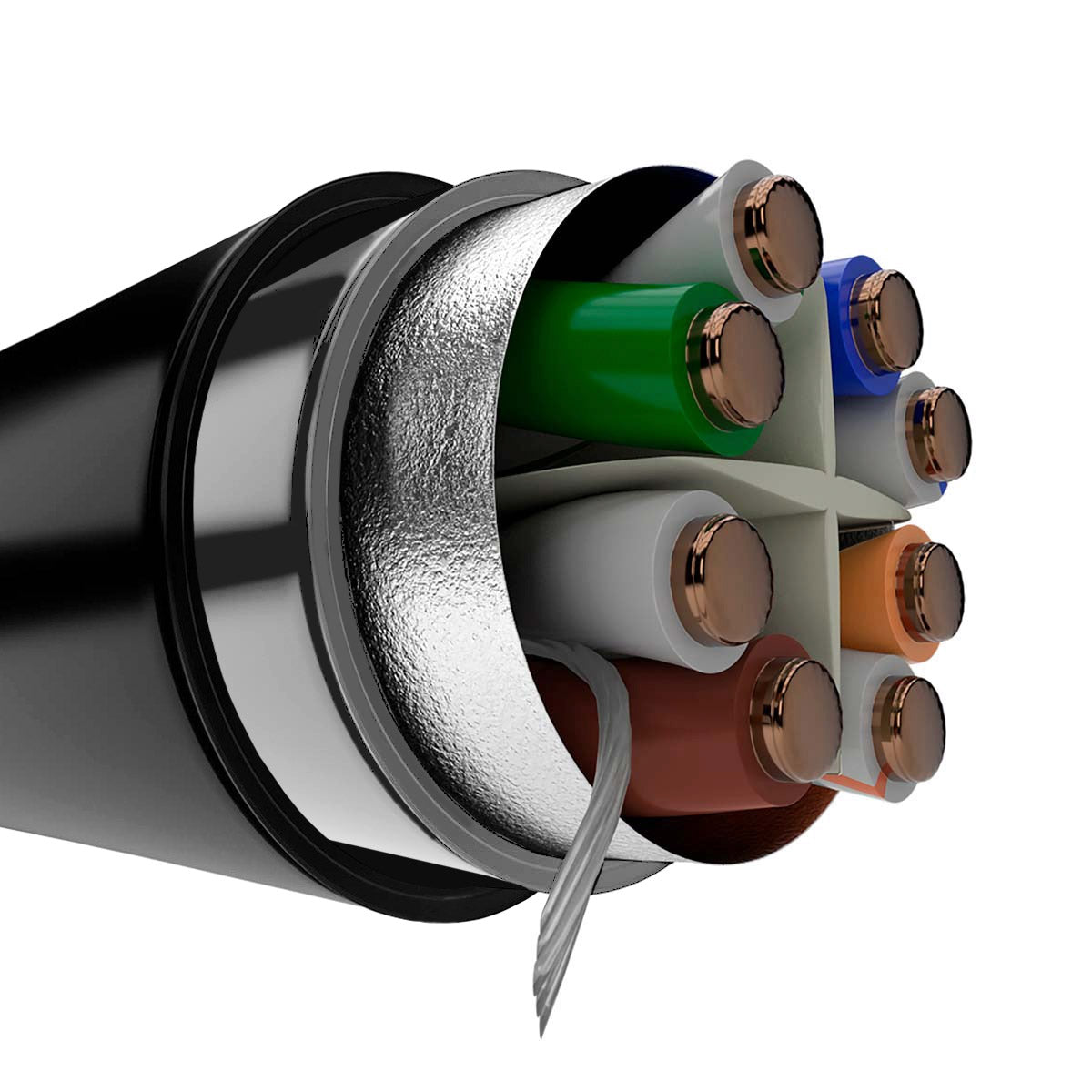 NEXXT SOLUTIONS AB356NXT37 Cable F/UTP para Exterior Cat6 23AWG 305m/1000ft CMX
