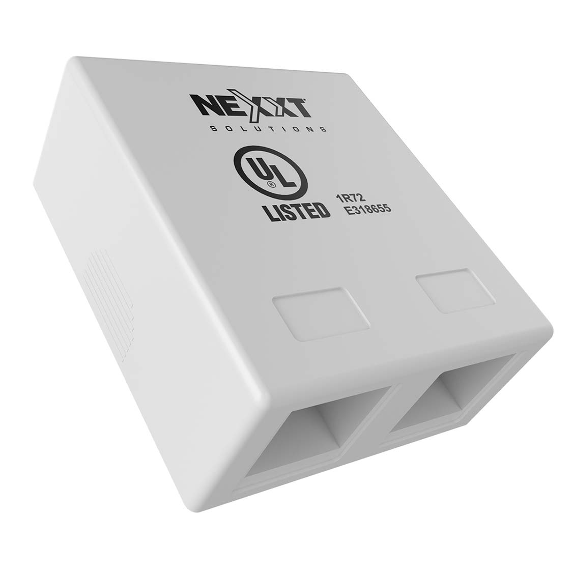 NEXXT SOLUTIONS AE180NXT10 Roseta Adosable Superficial 2 Puertos RJ45