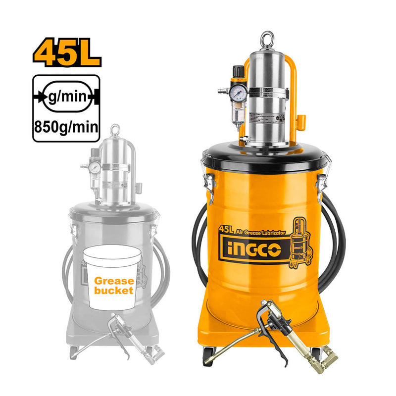 INGCO AGL02451 Engrasadora neumática 45L