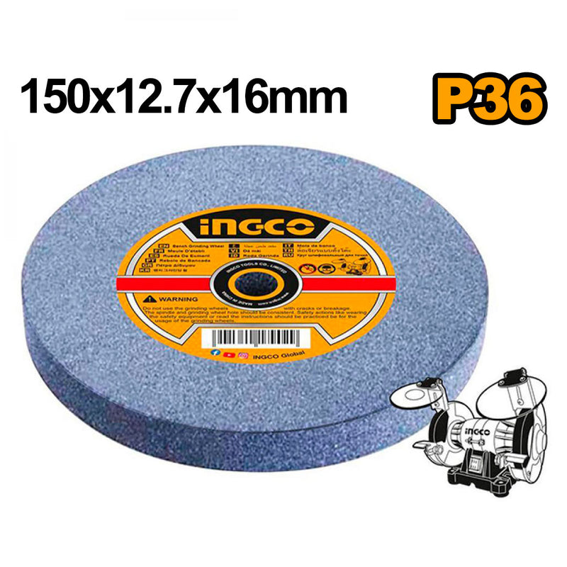 INGCO AGW1506023 Rueda de molienda 150x12.7x16mm P36