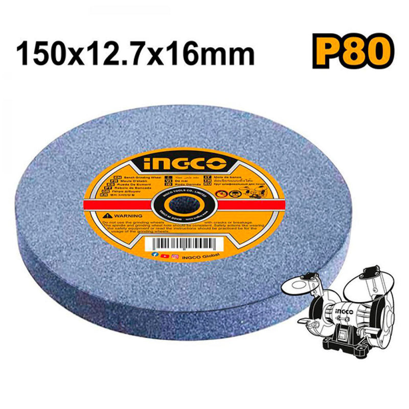 INGCO AGW1506024 Rueda de molienda 150x12.7x16mm P80