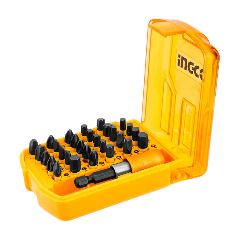 INGCO AKSD68303 Set 30 piezas de Puntas de Impacto + atornillador 25mm