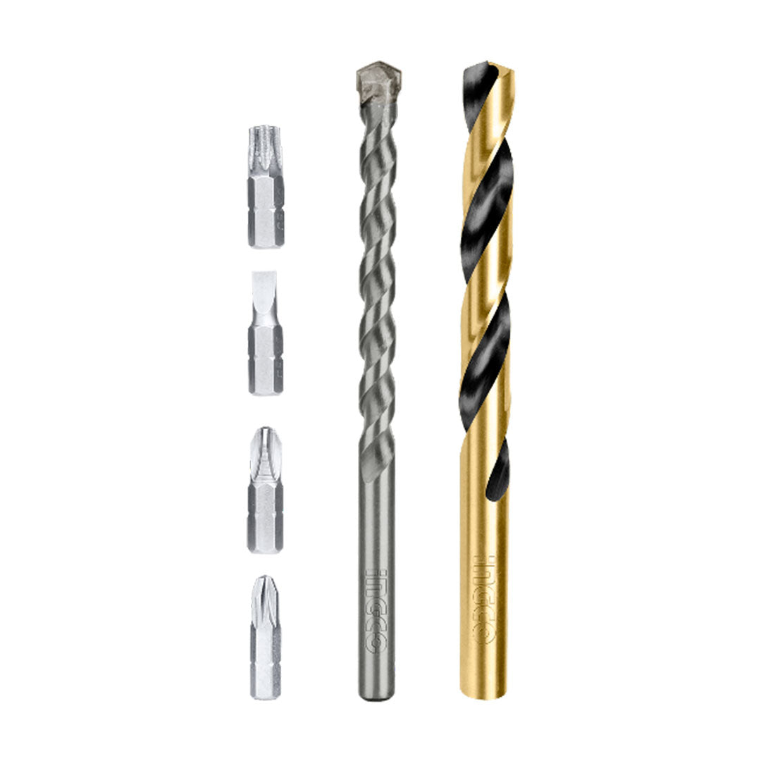 INGCO AKSDB1901 Set de brocas para concreto y metal 19 piezas