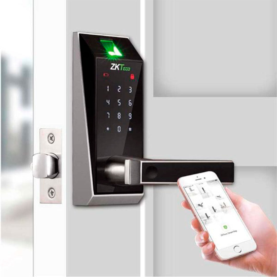 ZKTECO AL20DB Cerradura Inteligente BT Teclado Táctil con Lector de Huella y Código