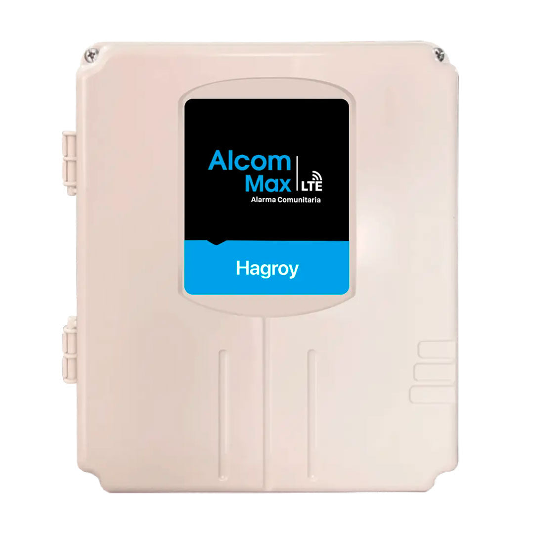 HAGROY HG-AC-ALMX4G  Alarma Comunitaria Smart ALCOM MAX 4G 2000 Usuarios APP iHagroy