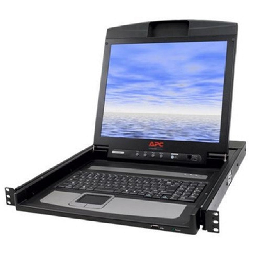 Consola KVM para rack, monitor LCD y teclado integrados para centro de datos y servidores.