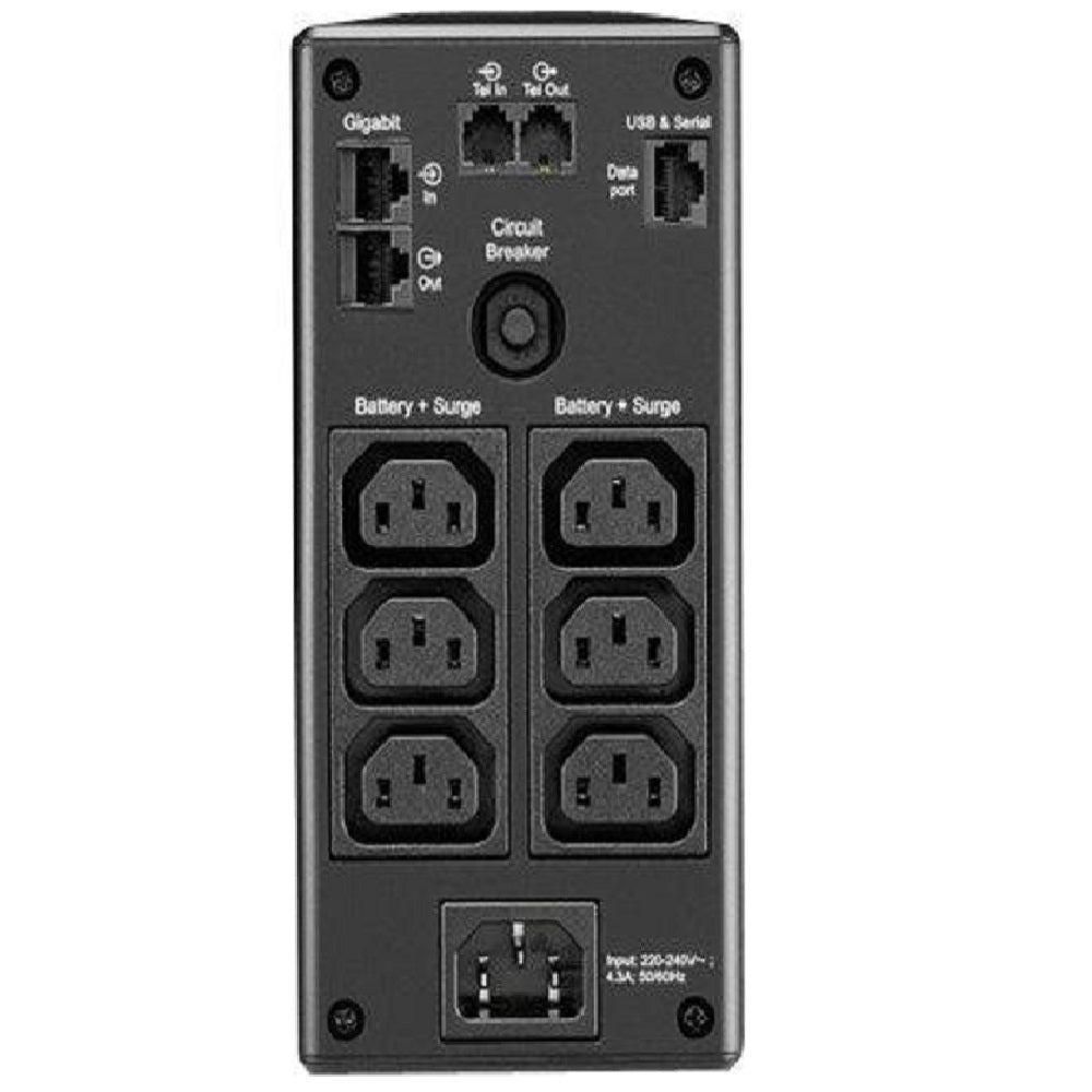 APC BR900MI UPS PRO BR 900va 540w 6 tomas AVR pantalla LCD