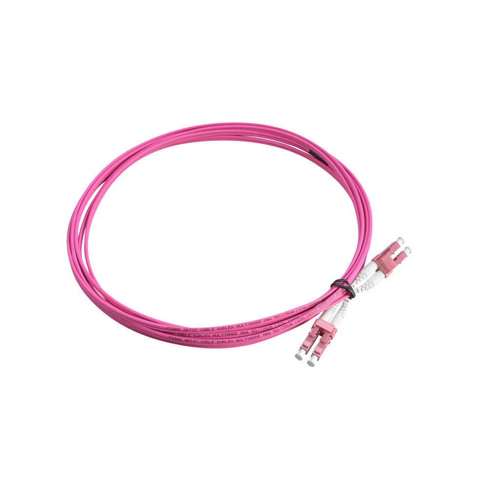 NEXCONEC APL1L1DO42VLS03 Patch Cord Fibra Optica LC/LC Multimodo 50um Dúplex OM4 3m LSZH Violeta