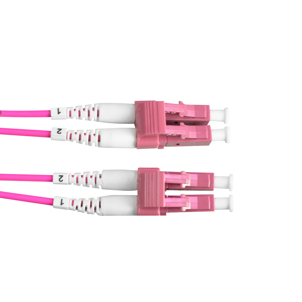 NEXCONEC APL1L1DO42VLS03 Patch Cord Fibra Optica LC/LC Multimodo 50um Dúplex OM4 3m LSZH Violeta