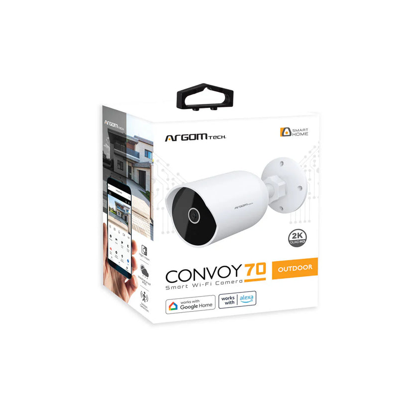 ARGOMTECH CAMARA INTELIGENTE CONVOY 70 SMART WIFI 2K QHD EXTERIORES E INTERIORES