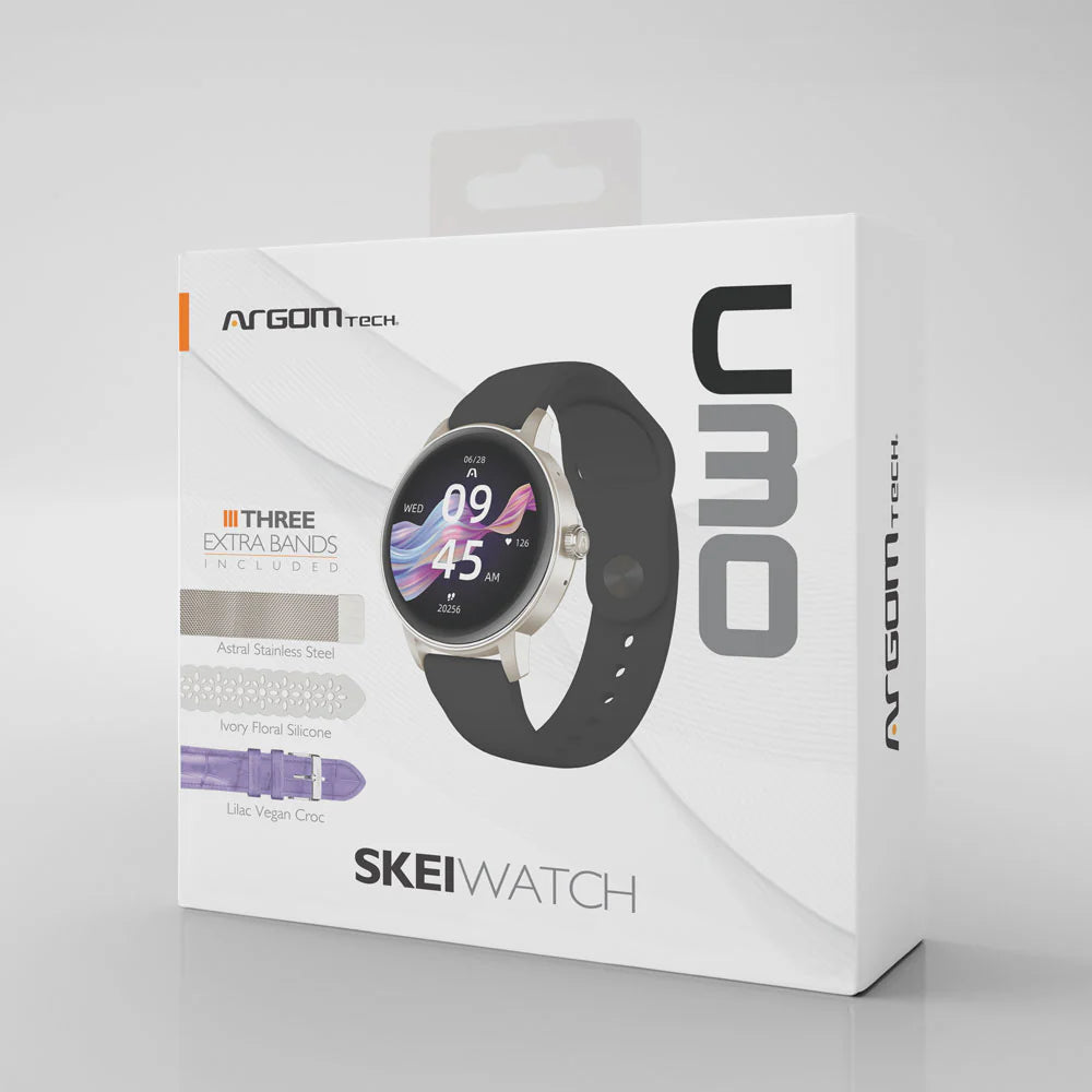 ARGOMTECH RELOJ SMART SKEIWATCH C30 ROSE GOLD RG  3 CORREAS
