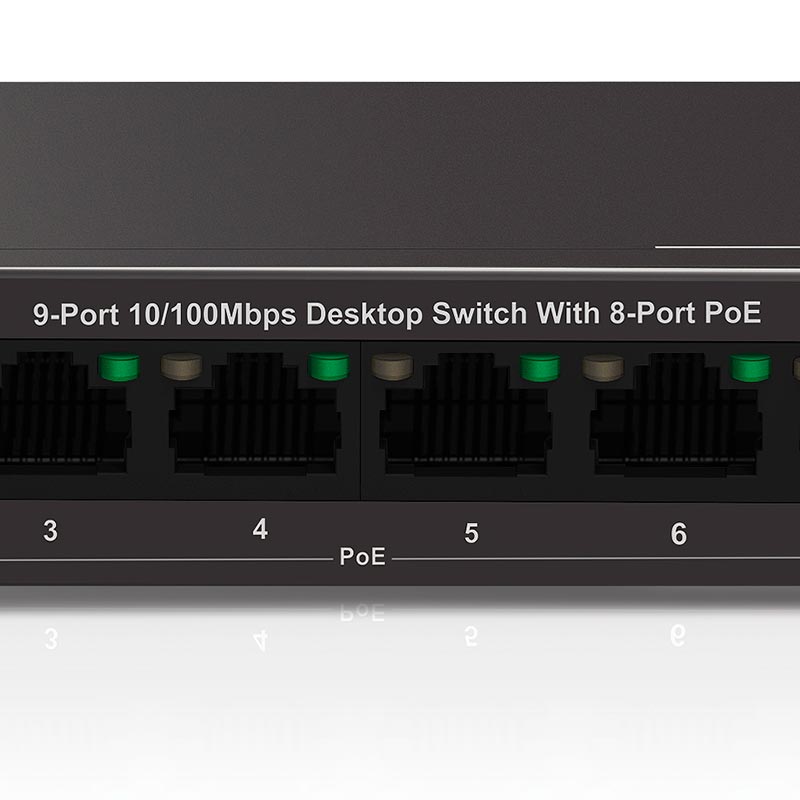 NEXXT SOLUTIONS ASBDTPO4U1 (SIN CAJA 8/10) Switch Poe 8 puertos 10/100 1 Uplink 58W