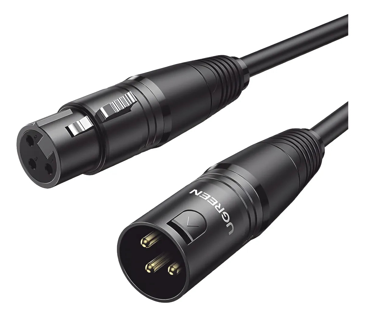 UGREEN AV130 20714 Cable de Audio XLR Macho a Hembra 10m