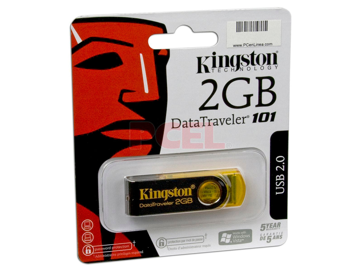 KINGSTON DT101Y/2GB Memoria USB 2.0 2GB Giratorio