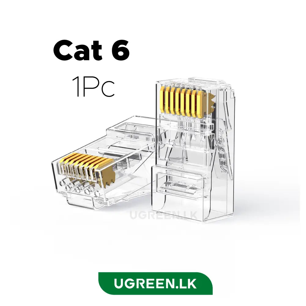 UGREEN 60558 NW120 Conector Modular Sin Blindaje RJ45 Cat6