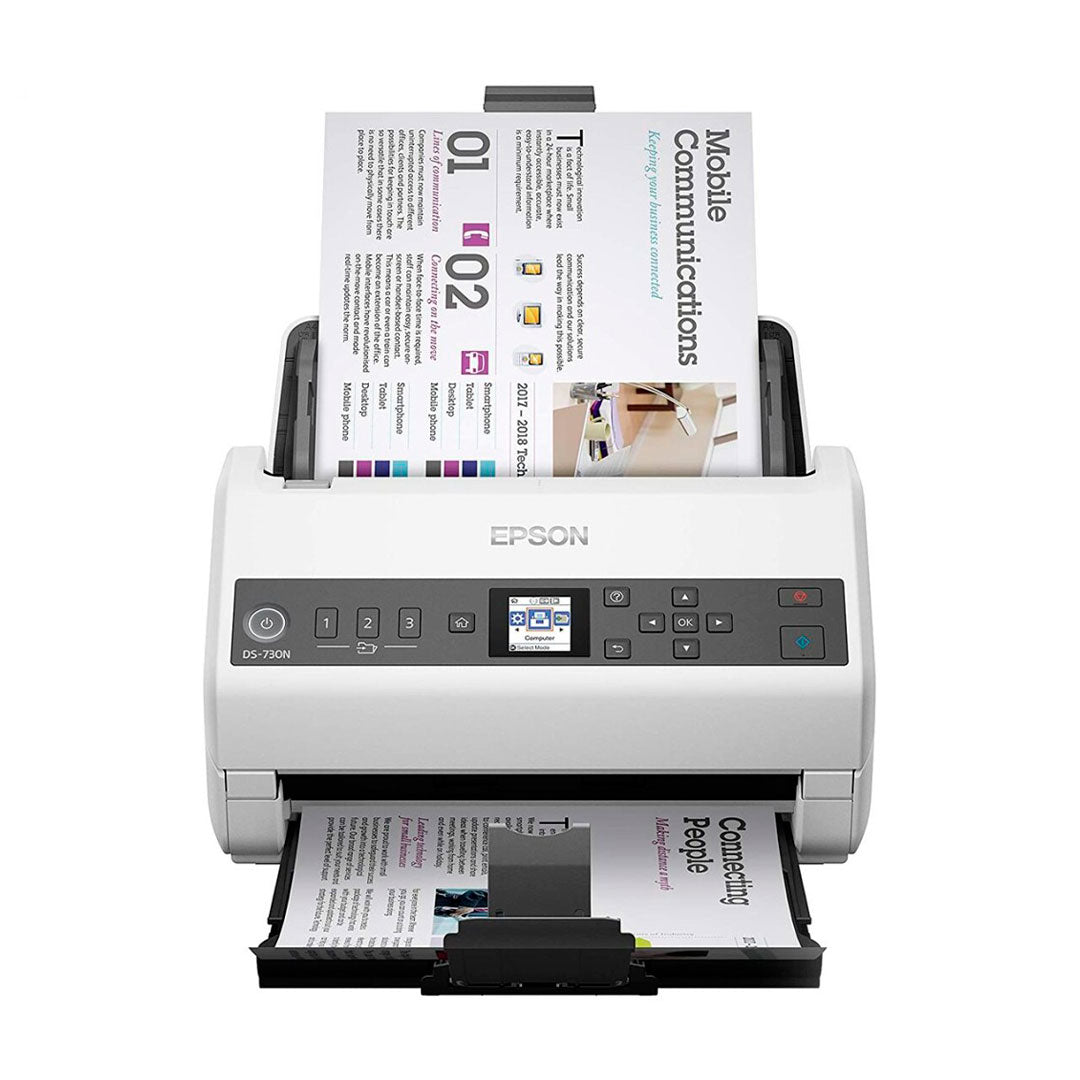 EPSON DS-730N Escáner de Documentos a Color 80 ipm Dúplex y en Red B11B259201