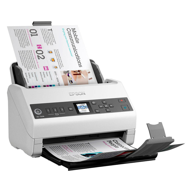 EPSON DS-730N B11B259201 Escáner de documentos USB 2.0 Red, Vertical, 40ppm DUPLEX 80ppm