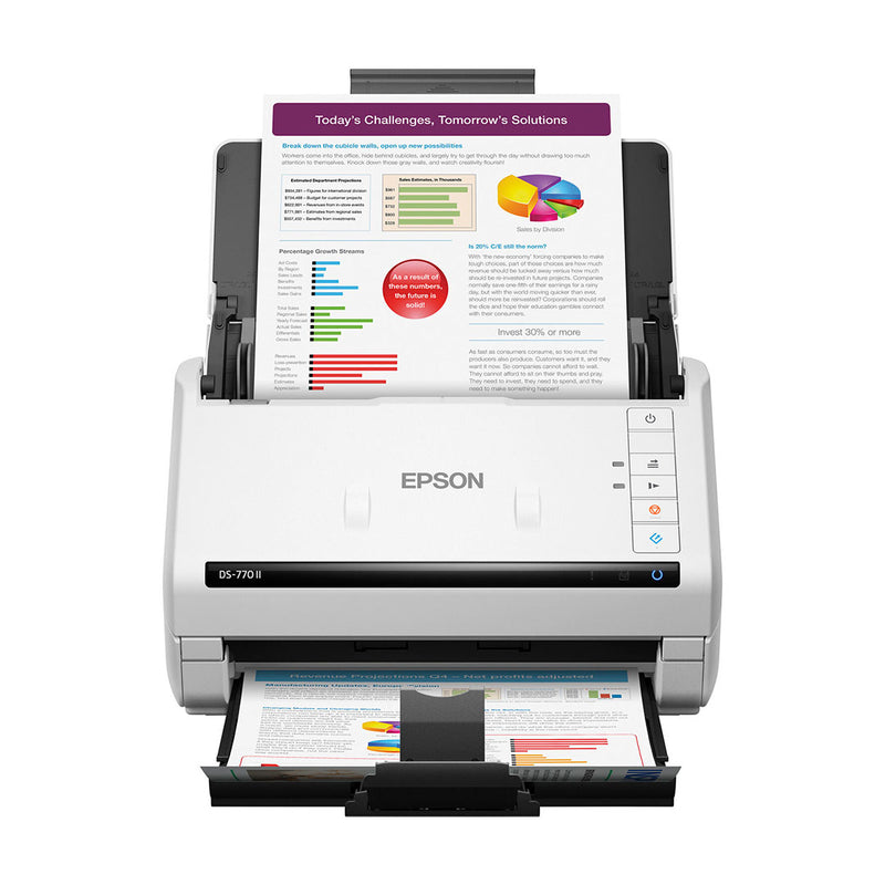 EPSON B11B262201 DS 770 II ESCÁNER DE DOCUMENTOS USB 3.0 DE ALTA VELOCIDAD, SENSOR OPTICO COLOR (CIS)