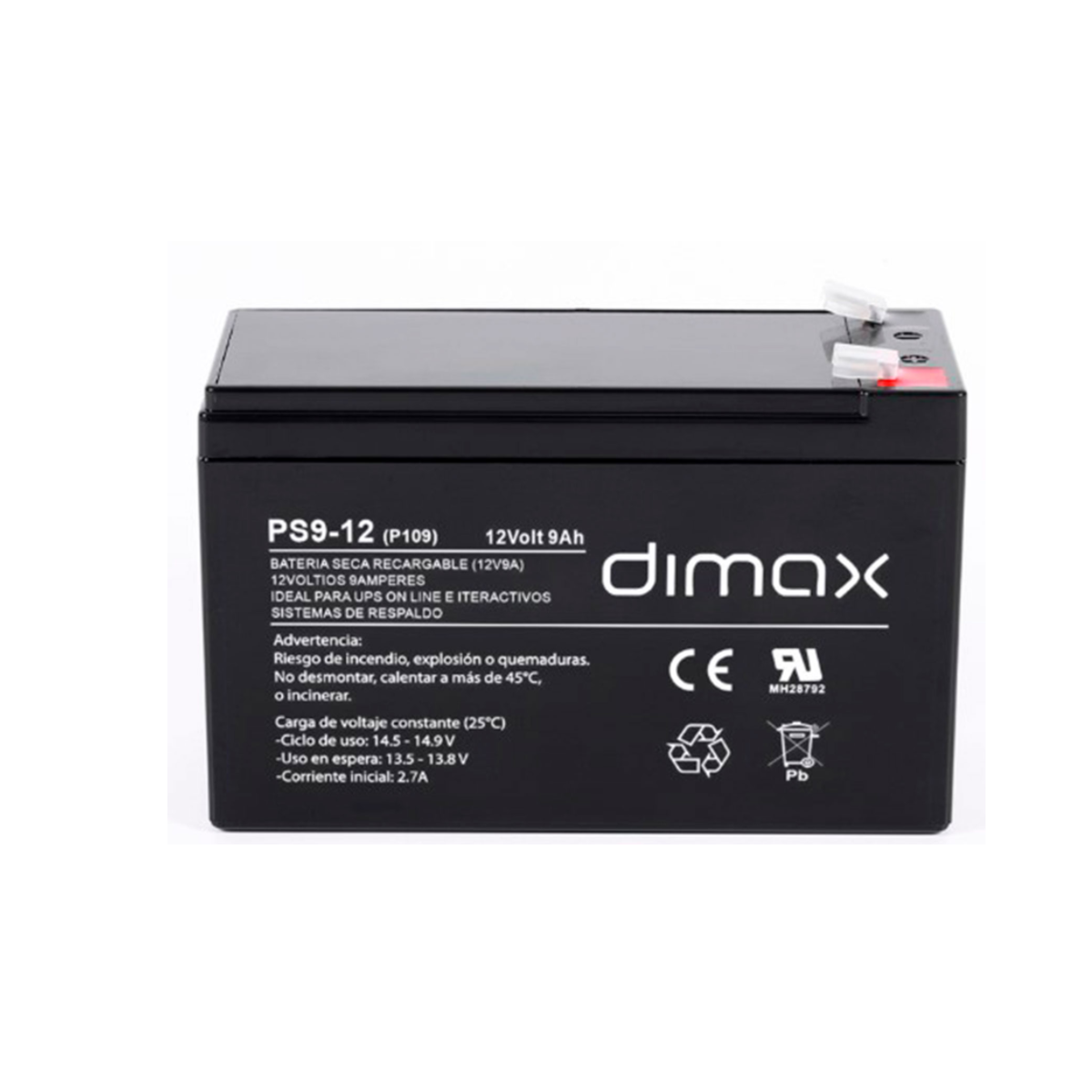 DIMAX BAT-12V9A Batería 12V 9A