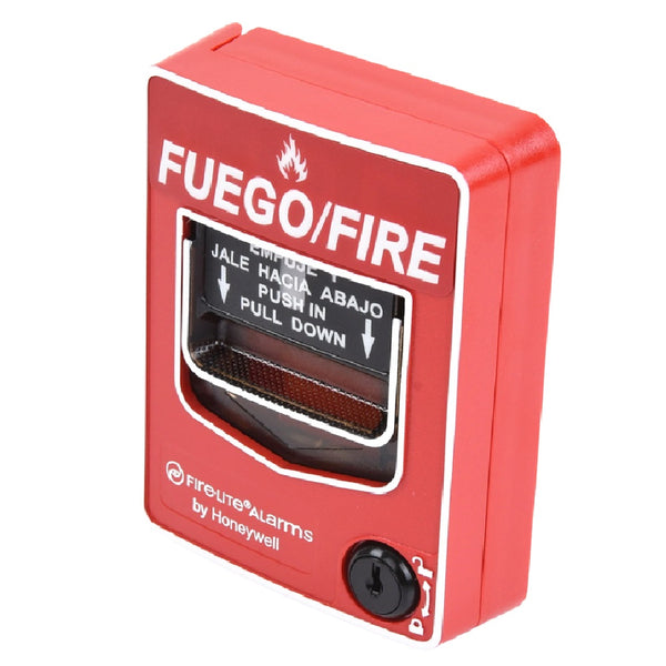 FIRE-LITE BG-12LXSP Estación manual direccionable doble acción con llave